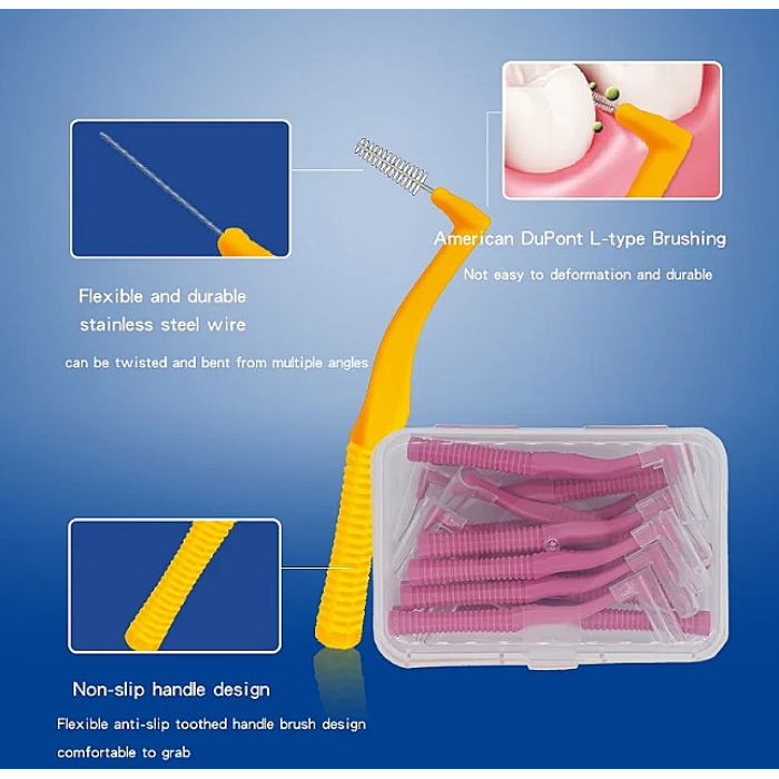 Зубная нить-стик Dental Floss Stick набор 10 шт