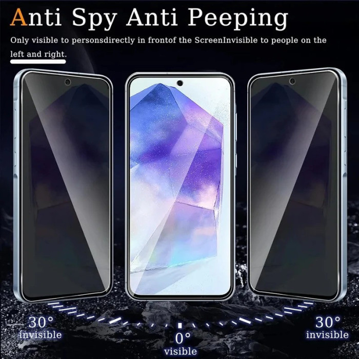 Стекло защитное анти-шпион для Samsung S23 1 шт.