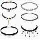 Чокери чорні набір 6шт