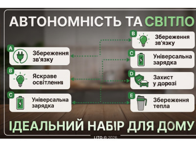 Автономність та світло: як зібрати ідеальний набір для дому на випадок відключень